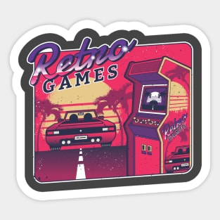 Retro Games Sticker